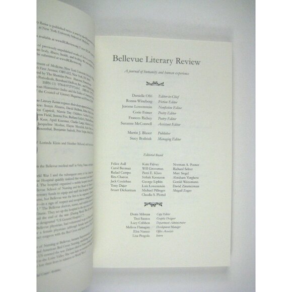 Bellevue Literary Review Journal Humanity 2007 Paperback Volume 7 No 1 - Picture 4 of 9